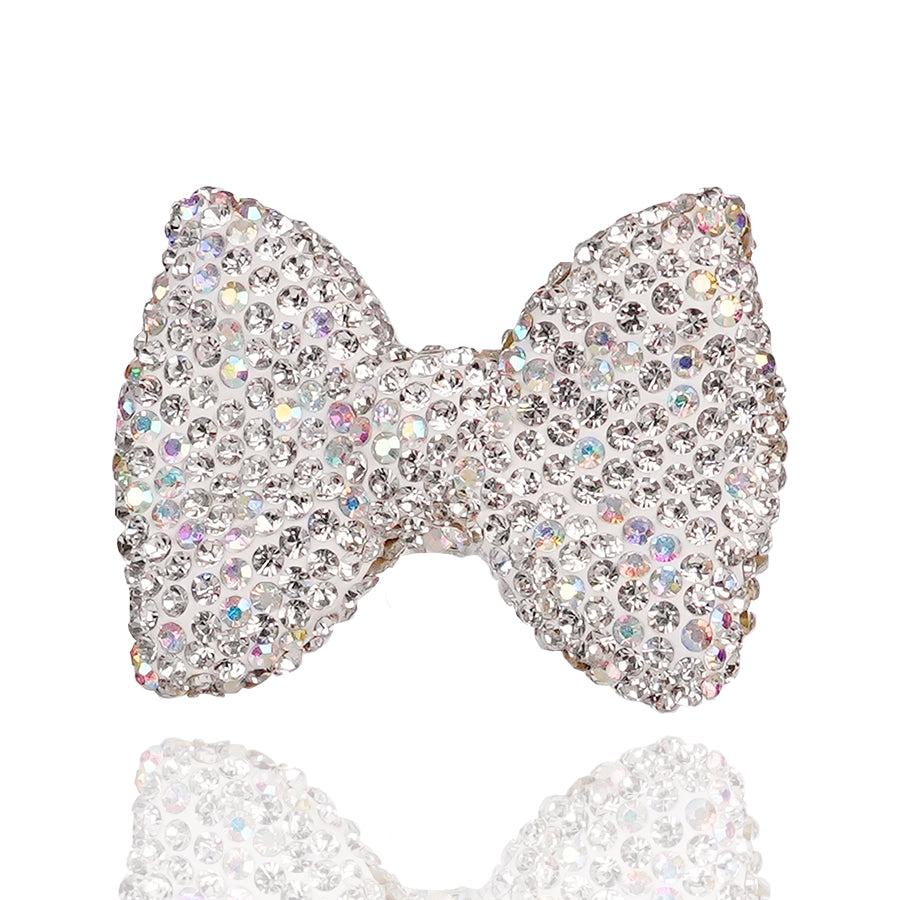 Exquisite diamond studded bow accessories, clothing accessories, three-dimensional bow accessories, crystal rhinestones