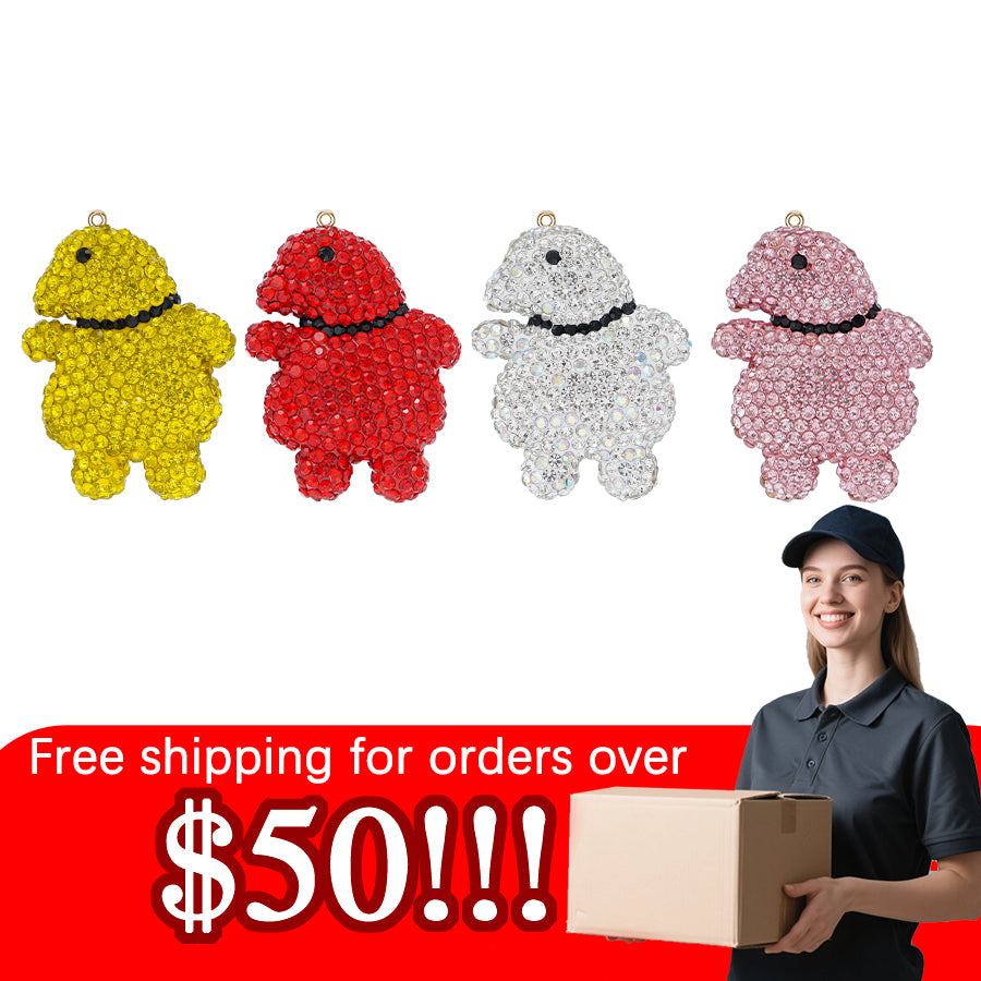 Cute Duck Accessories Crystal Roast Goose Shape Personalized Creative New Crystal Accessories Clothing Accessories