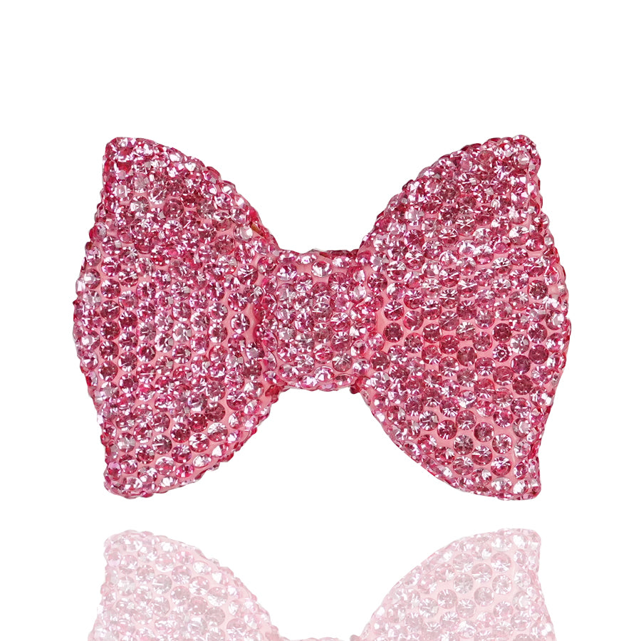 Exquisite diamond studded bow accessories, clothing accessories, three-dimensional bow accessories, crystal rhinestones