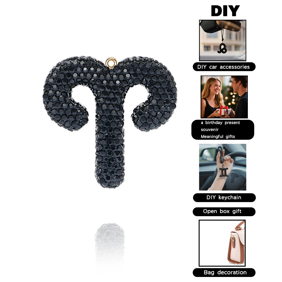 Constellation symbols, lucky charms, crystal accessories, DIIY mirror ornaments, keychains, birthday gifts, souvenirs or unboxing gifts, meet the needs of decoration, gifting and other scenarios, with wide practicality, emotional and commemorative value
