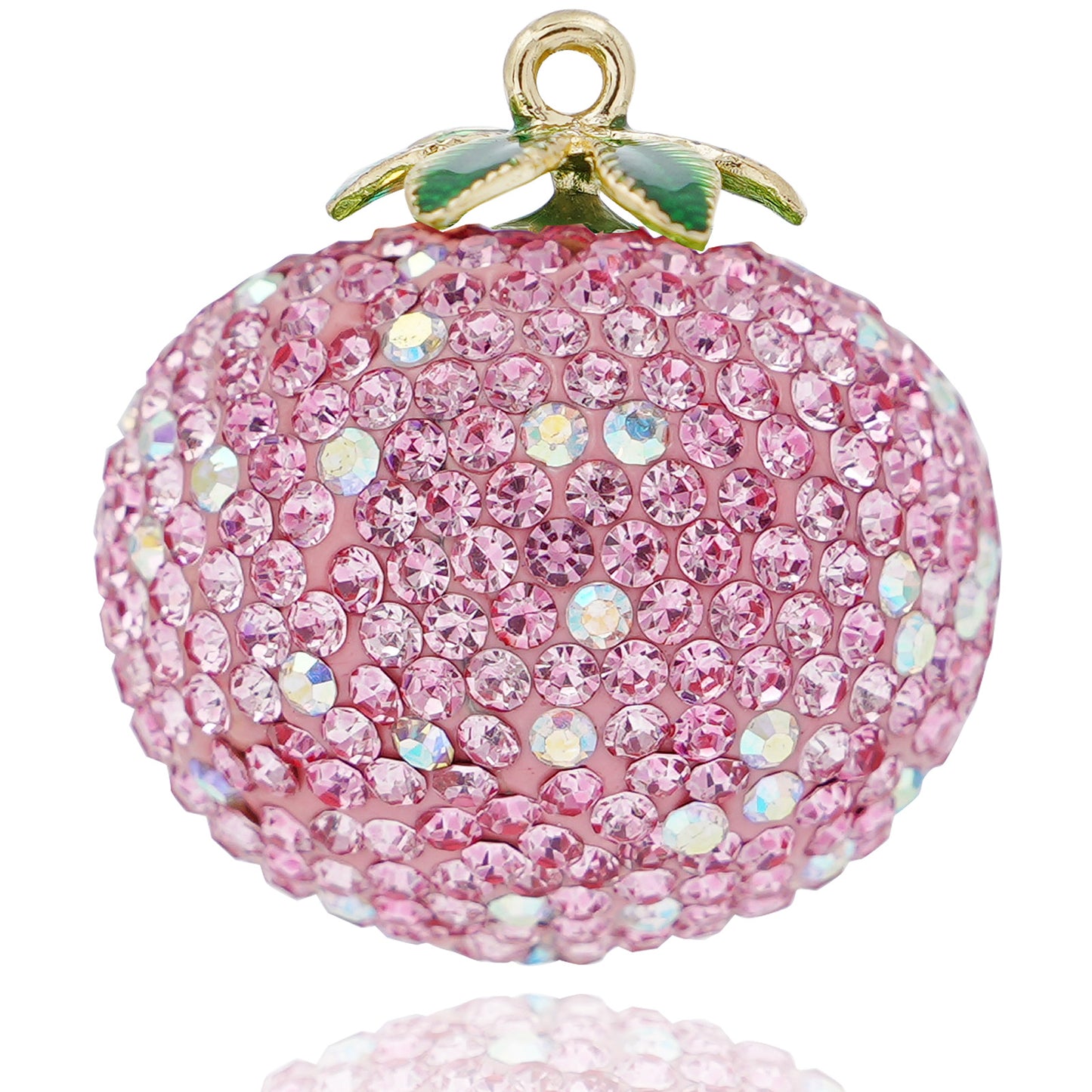 Crystal tomatoes, persimmons, fruit shaped jewelry, handmade DIY with rhinestones, decorative accessories materials, new high-end diamond jewelry DIY accessories