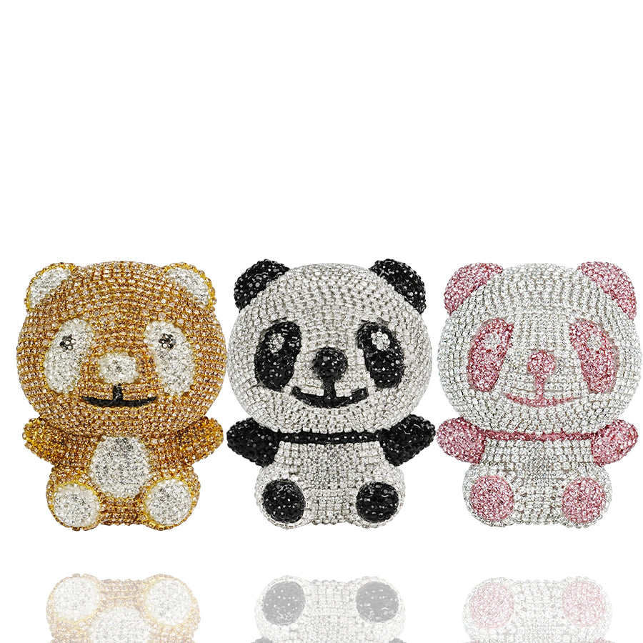 Panda crystal rhinestone jewelry, sparkling personalized crystal simulation, DIY bookshelf accessories, office accessories, suitable for dining table accessories, suitable as friends' birthday gifts, holiday gifts, commemorative gifts, birthdays