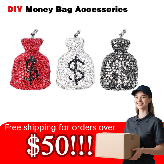 Accessories DIY Money Bag Accessories Exquisite Water Diamond Mini Money Bag Shape Accessories Jewelry Accessories Exquisite