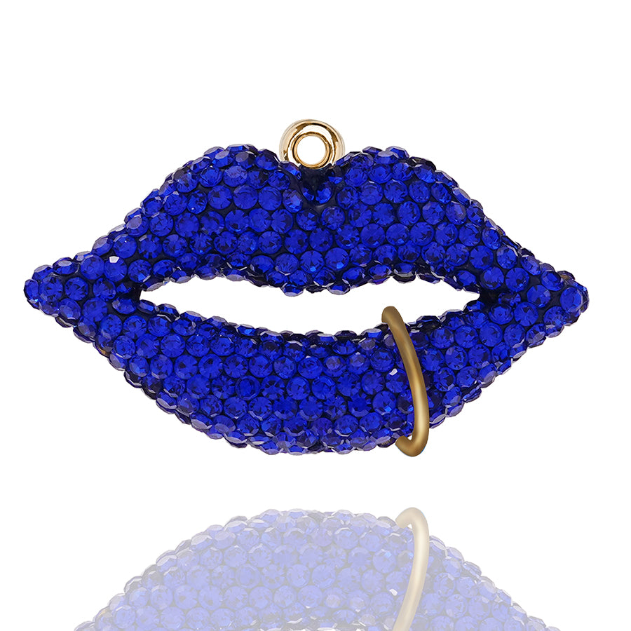 Red Lips Accessories DIY Jewelry Water Diamond Crystal Exquisite Lips Clothing Accessories
