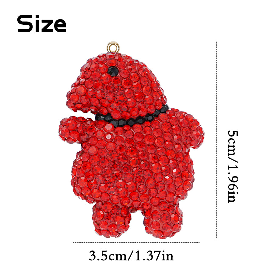 Cute Duck Accessories Crystal Roast Goose Shape Personalized Creative New Crystal Accessories Clothing Accessories