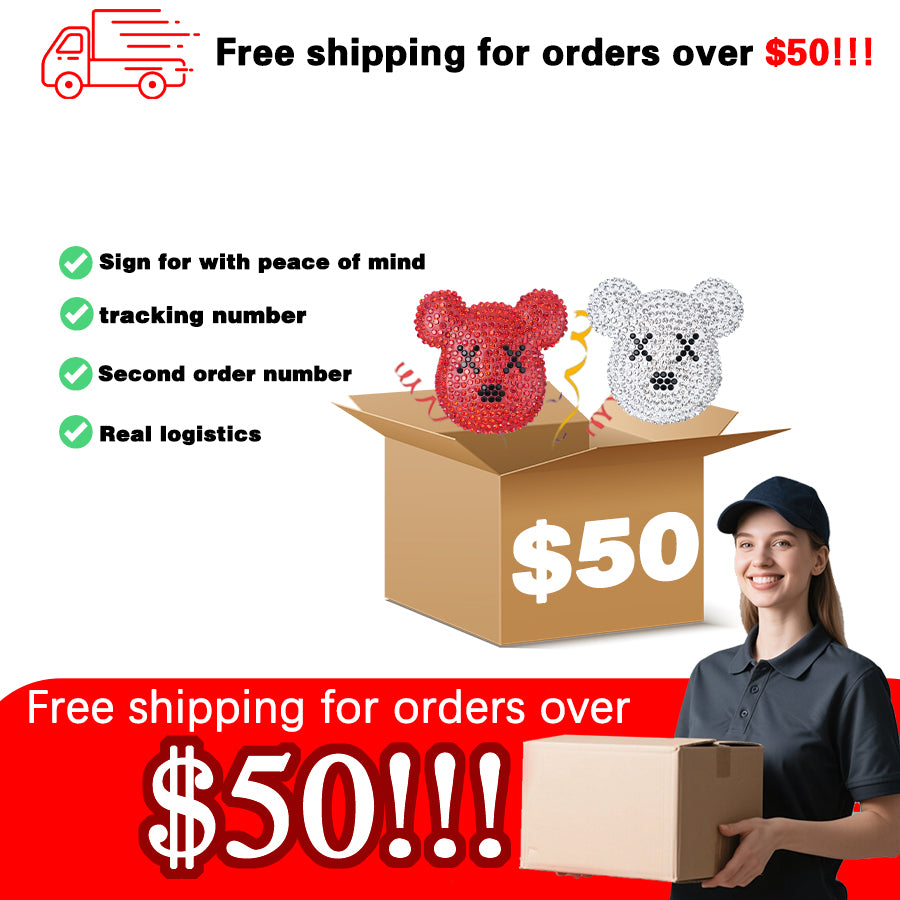 Accessories Creative Half Face Bear Head Exquisite Diamond Jewelry Accessories DIY Fashion Accessories Phone Case Decoration